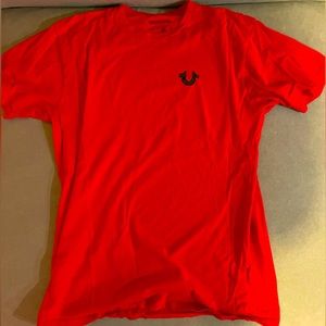 True religion t shirt. Red